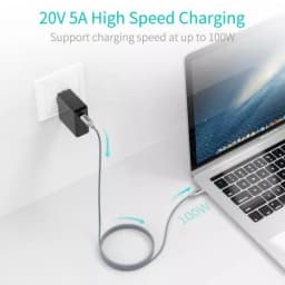 Cablu USB Type C - USB Type C PD 100W 1.8m gri Choetech XCC-1002-GY 2