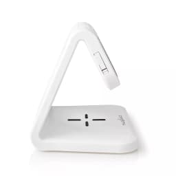Ceas cu alarma Nedis incarcator wireless Qi lumina multicolora alb 5