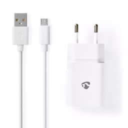 Alimentator USB Nedis iesire 2.1A cablu micro USB inclus alb 1
