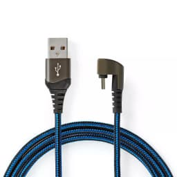 Cablu USB 2.0 A tata - USB Type C tata conector gaming 180 1m NEDIS 1