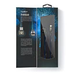 Cablu USB Type C tata - USB Type C tata conector gaming 180 2m NEDIS 4