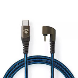 Cablu USB Type C tata - USB Type C tata conector gaming 180 2m NEDIS 1