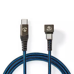 Cablu USB Type C tata - USB Type C tata conector gaming 180 2m NEDIS 2