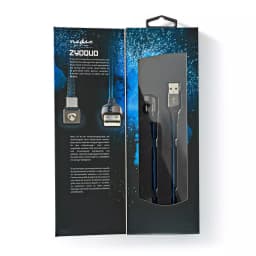 Cablu USB 2.0 A tata - USB Type C tata conector gaming 180 2m NEDIS 2