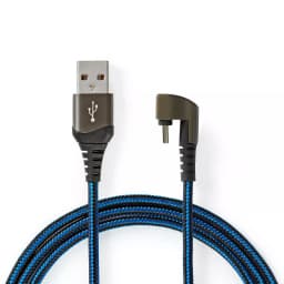 Cablu USB 2.0 A tata - USB Type C tata conector gaming 180 2m NEDIS 1