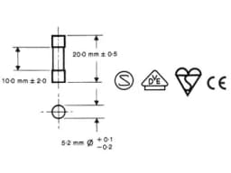 Sigurante fuzibile rapide sticla 5x20mm 2.5A 10buc VELLEMAN 2