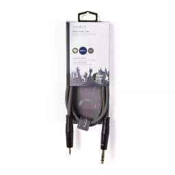 Cablu audio stereo Jack 6.35 mm Tata - 3.5 mm Tata 1.5m gri Nedis 3