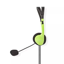 Casti PC On-Ear Nedis 2x3.5 mm 2m verde cu microfon 2