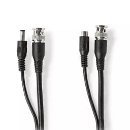 Cablu coaxial de securitate CCTV RG59 20m BNC 2.1x5.5mm Nedis 1