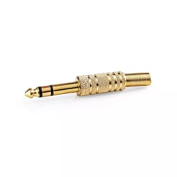 Conector Jack Stereo Nedis 6.35 mm tata 1buc auriu 1