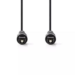 Cablu optic TOSLINK tata - TOSLINK tata 1m negru Nedis 2