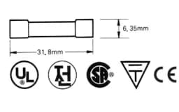Sigurante fuzibile rapide sticla 6.35x32mm 3.15A 10buc VELLEMAN 2