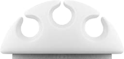 Cleme pentru gestionarea cablurilor cu 3 sloturi Goobay set 4buc alb 9