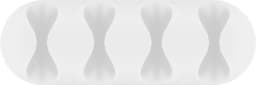 Cleme pentru gestionarea cablurilor cu 4 sloturi Goobay set 2buc alb 10