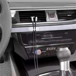 Cleme pentru gestionarea cablurilor cu 4 sloturi Goobay set 2buc alb 4