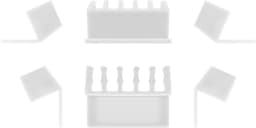 Cleme pentru gestionarea cablurilor cu 5 sloturi Goobay set 2buc alb 3