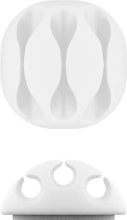 Cleme pentru gestionarea cablurilor Goobay set 5buc alb 12