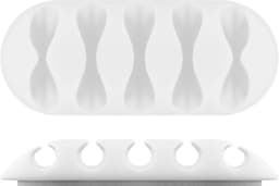 Cleme pentru gestionarea cablurilor Goobay set 5buc alb 16