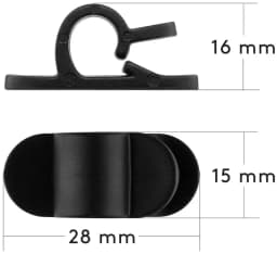 Cleme pentru gestionarea cablurilor Goobay set 6buc negru 16