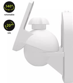 Suporti difuzoare universal 2buc Goobay pe perete regblabil 3.5kg alb 3