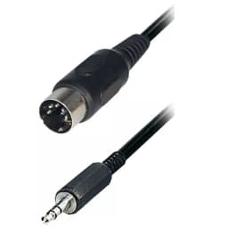 Cablu audio stereo 1.5m 3.5 mm JACK tata - 5PIN DIN tata 1