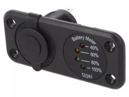 Voltmetru si bricheta auto 7-33VDC SCI A13-142A254PD-BB3 1