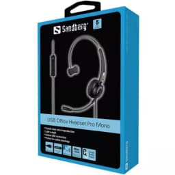 Casca audio Sandberg 126-14 Office Pro Mono USB microfon negru 3