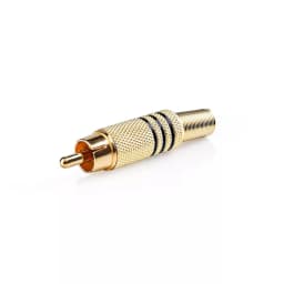 Mufa RCA tata conector aurit 1buc Nedis 1