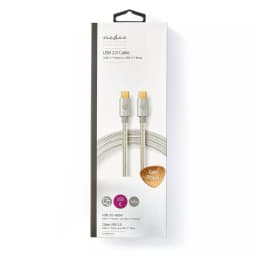 Cablu alimentare sincronizare Nedis USB Type C 2.0 - USB Type C 2m 100W 6