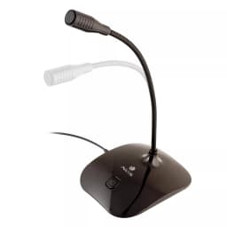 Microfon de birou NGS MS115 3.5 mm 1.5m gat metalic flexibil negru 1