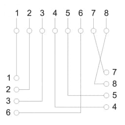 Priza de perete 8P8C FTP Cat5 1x RJ45 mama ecranat 70x45x25mm alb 3