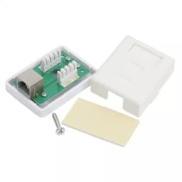 Priza de perete 8P8C FTP Cat5 1x RJ45 mama ecranat 70x45x25mm alb 2