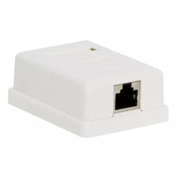 Priza de perete 8P8C FTP Cat5 1x RJ45 mama ecranat 70x45x25mm alb 1