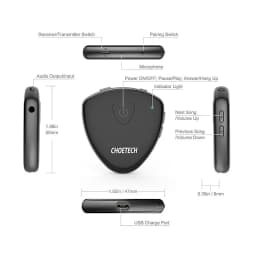 Transmitator si receptor Bluetooth Choetech BH-002 2