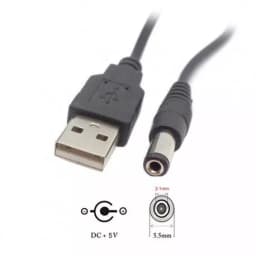 USB - DC 0.6m cablu 5.5x2.1mm OEM 2