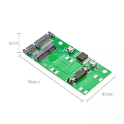 Adaptor mSATA - SATA verde Orico S22PTMS 3