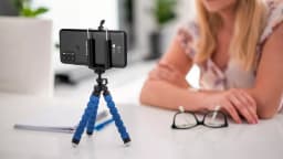 Trepied pentru telefon/camera albastru KRUGER&MATZ 2