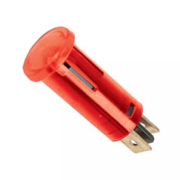 Lumina semnal 230V lumina rosie LED 39x12 mm terminal 6.3mm 07920PI 1