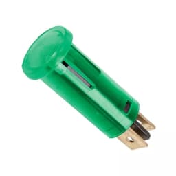 Lumina semnal 230V lumina verde LED 39x12 mm terminal 6.3mm 07920ZO 1