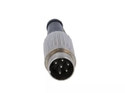Mufa DIN tata 6 pini 240 drept pe cablu lipire 34V DELTRON 610-0600 1