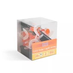 Sir de lumina solara IP44 LED albina 2.3m 20 LED alb cald 3