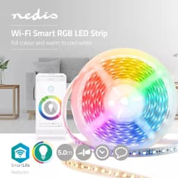 Banda LED 5050 5m Smart Wi-Fi Nedis RGB 2700.6500 5m 1