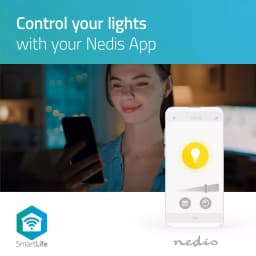 Bec LED Smart WiFi B22 9W 800lm alb cald 2700K Nedis 3