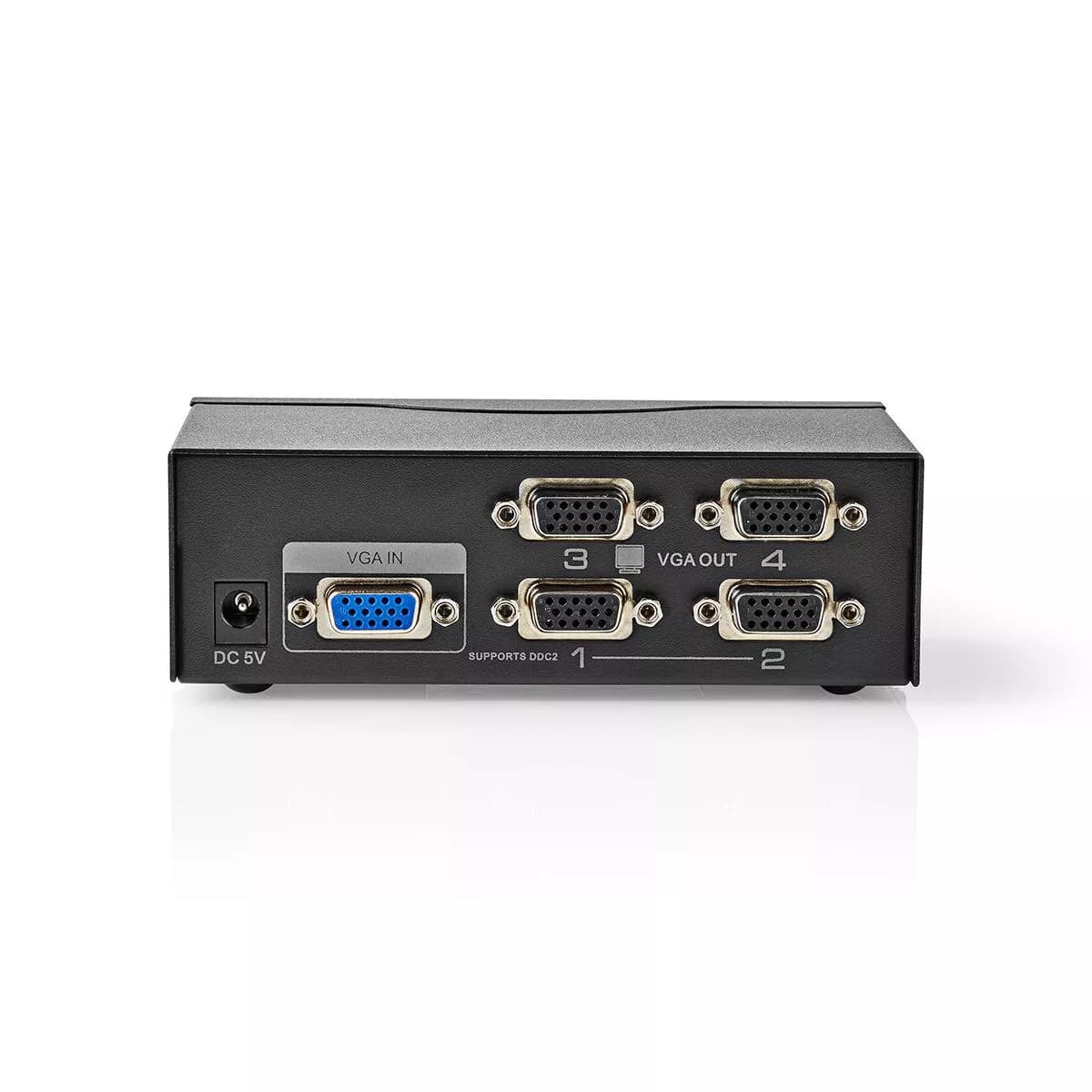 Splitter VGA 4 porturi negru NEDIS
