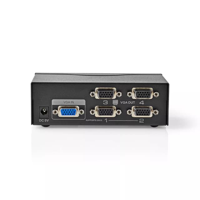 Splitter VGA 4 porturi negru NEDIS