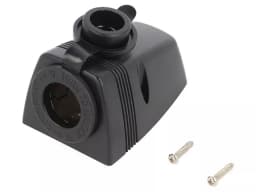 Adaptor aplicat 1x soclu bricheta auto negru SCI A13-142HS 1