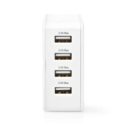 Alimentator incarcator 220V - USB 24W 2x2.4A 2x1A alb NEDIS 2