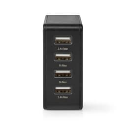 Alimentator incarcator 220V - USB 24W 2x2.4A 2x1A negru NEDIS 2