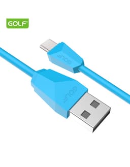 Cablu USB la USB Type C Golf Diamond Sync Cablu albastru 1m 2A GC-27t 1