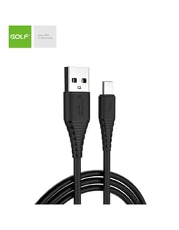Cablu USB la micro USB Golf Flying Fish Fast Cable 3A negru 1m GC-64m 1